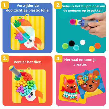 PomPom Magic™ – Zacht, kleurrijk en onweerstaanbaar creatief.