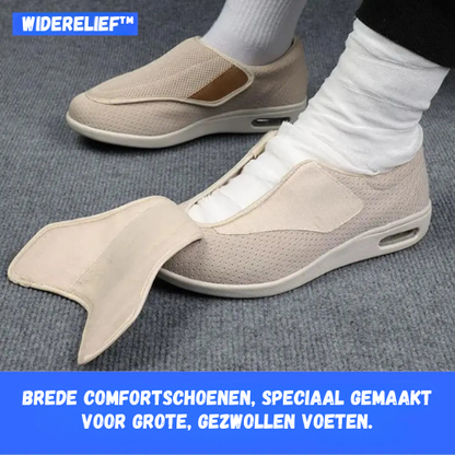 WideRelief™ — Ruimte voor je voeten. Opluchting voor je hele dag.